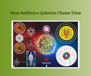 Mesa Radiônica Quântica Chama Trina
