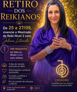 RETIRO DOS REIKIANOS - nível 3 Mestrado
