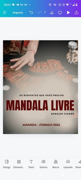 Sessão Mandala livre - baralho cigano