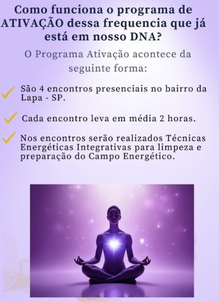 Ativação do DNA 5 D - 4 sessões