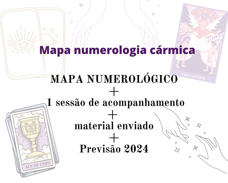Mapa numerológico + previsão 2024