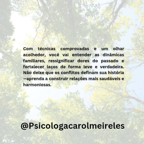 8 Sessões de psicogenealogia