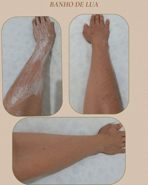 Banho de lua + esfoliação