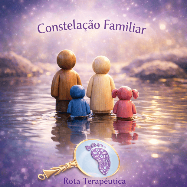 Constelação com bonecos na água