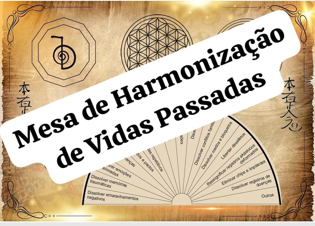 Mesa Radiônica Harmonização de Vidas Passadas