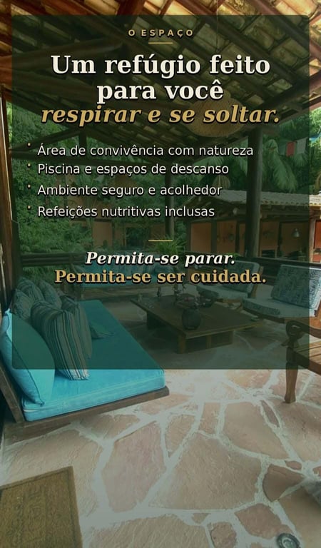Imersão Renascer para Mulheres - Permita-se ser cuidada.